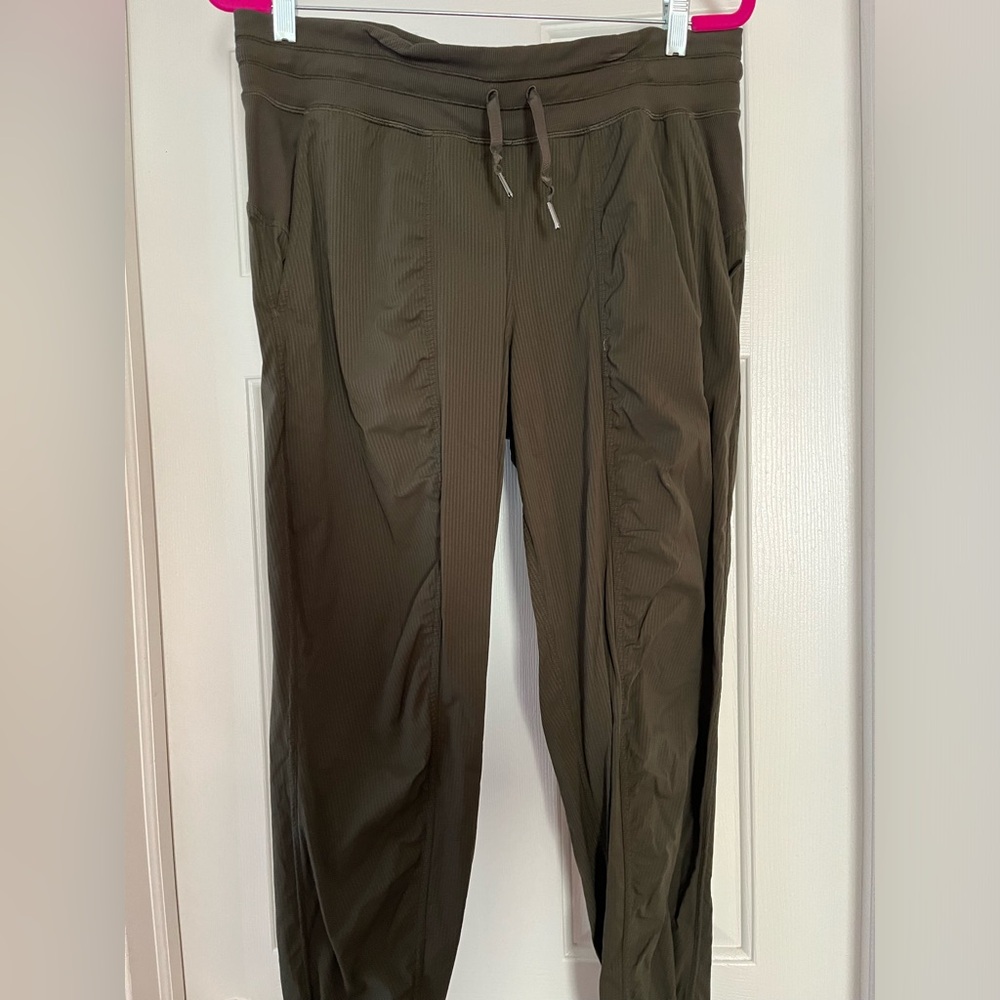 Lululemon size 12 Dance studio joggers OLIVE